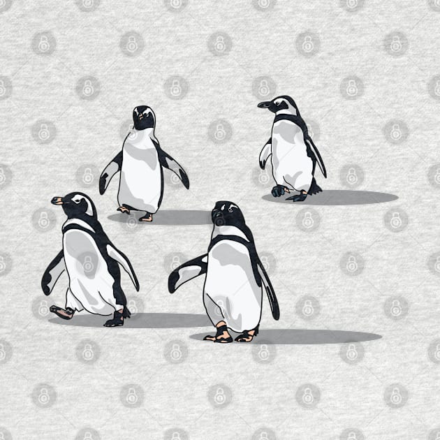 Penguin Pals: 3D-Inspired Vector Art by Fun Funky Designs